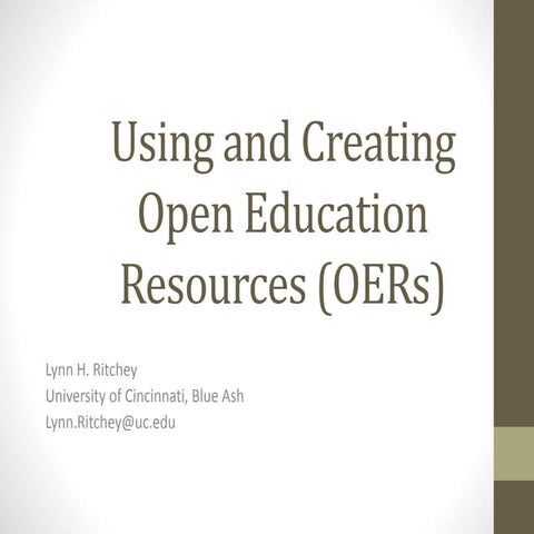 Using and creating open education resources.sycamorehs