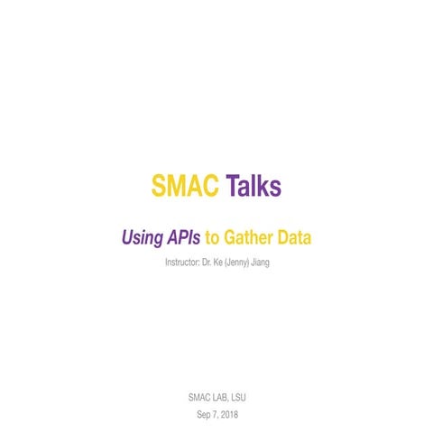 Using ap is to gather data 