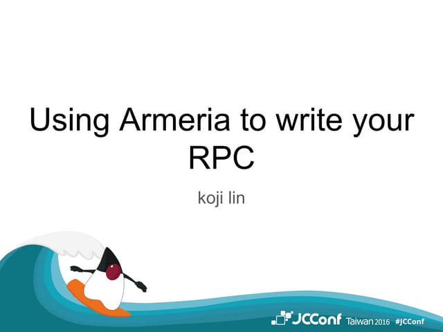 Using armeria to write your RPC