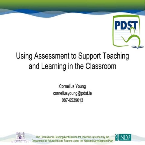 Using Assessment to Support Teaching and Learning.ppt