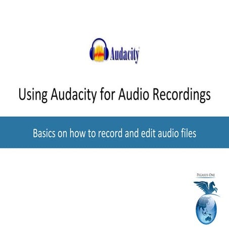 Using Audacity for audio recordings