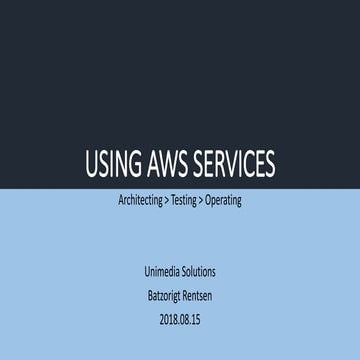 Using AWS Services