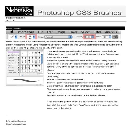 Using Photoshop brushes