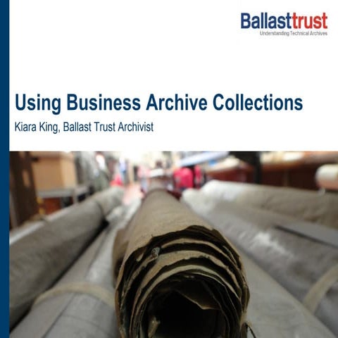 Meet the Archivists 2014: using business records for research
