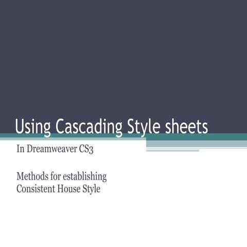 Using Cascading Style Sheets2 | PPT