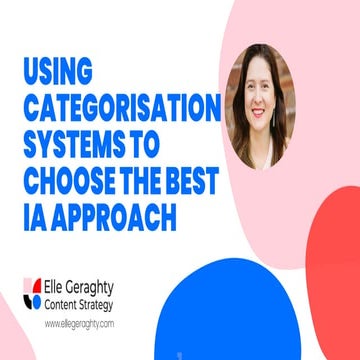 Using categorisation systems to choose the best IA approach - 2023.pdf