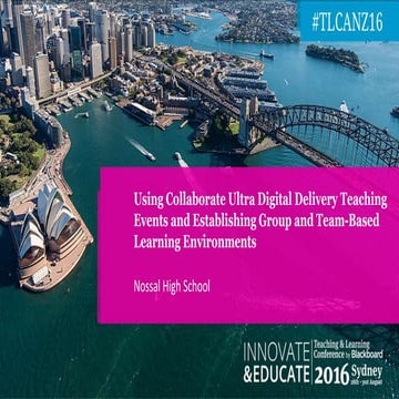 Using Collaborate Ultra for our Digital Delivery Teaching Events and for Esta...