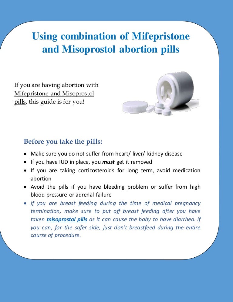 Using combination of mifepristone and misoprostol