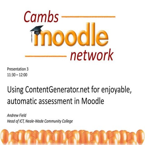 Flash, SCORM and Moodle using ContentGenerator.net (key points)