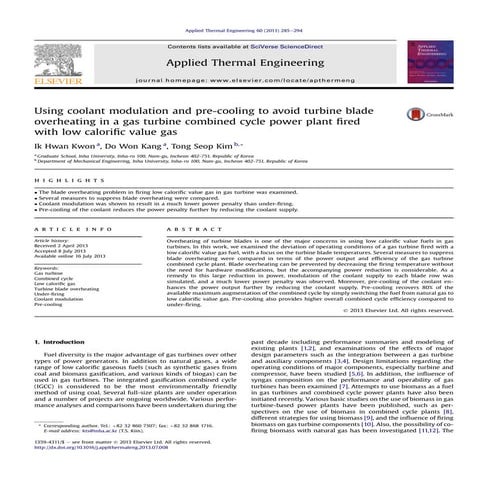 Using coolant modulation and pre cooling to avoid turbine blade