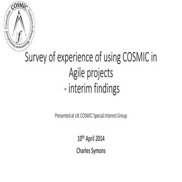 Using cosmic in agile projects