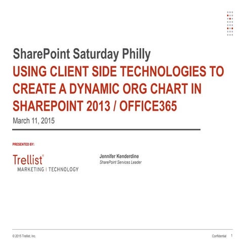 Using Client Side Technologies to create a dynamic org chart in SharePoint 20...