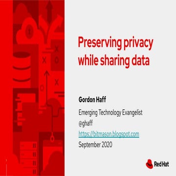Preserving privacy while sharing data