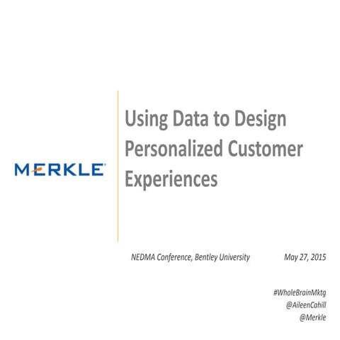 Using data to design personalized customer experiences  CX