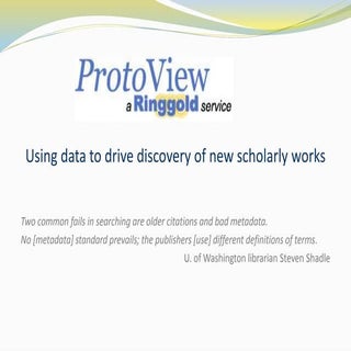 Using Data to Drive Discovery of Ne...