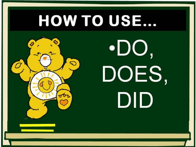 Do and does | PPTX | Education
