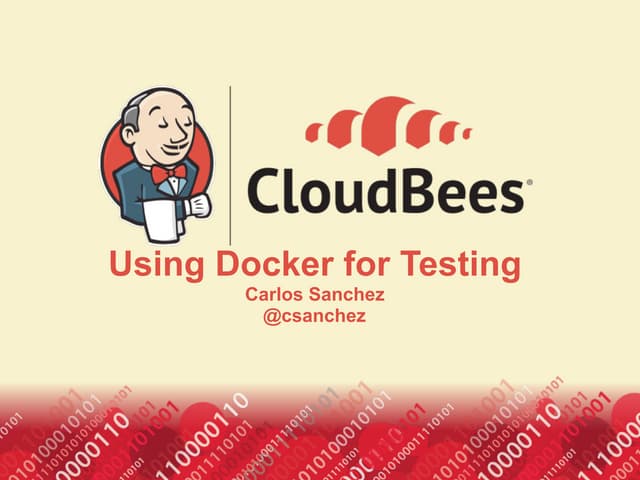Using Docker for Testing