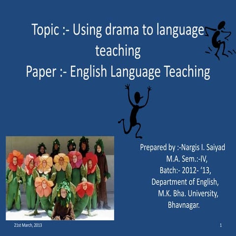 Using drama in ELT