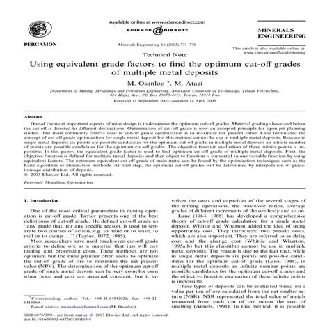 Using equivalent grade