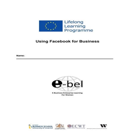 Using facebook for business workbook