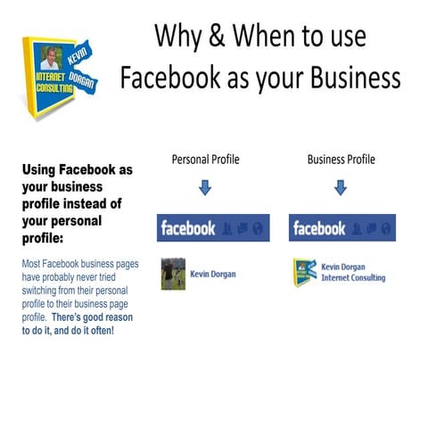 Using Facebook as your Business profile