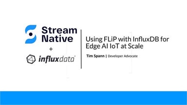 Using FLiP with influxdb for edgeai iot at scale 2022