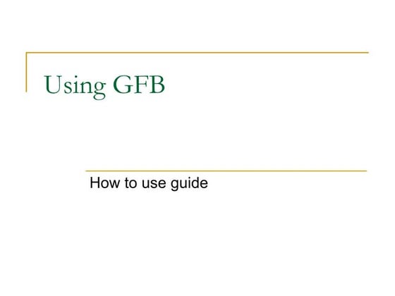 Financial Statement Analysis using Global Financial Bridge
