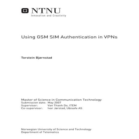 Using gsm sim authentication in vp ns