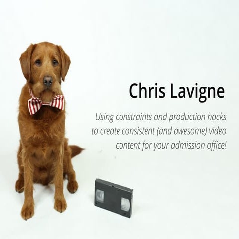 Using Hacks to Create Consistent and Awesome Video Content for Your Admission...