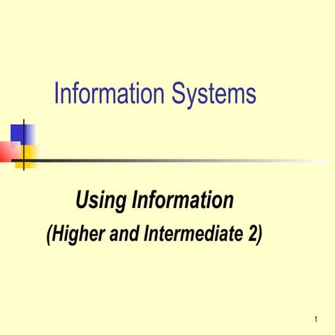 Using information
