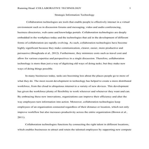 Using information technology strategically