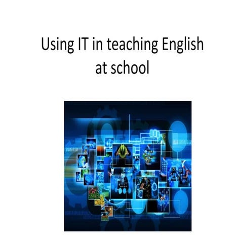 Using it in teaching english