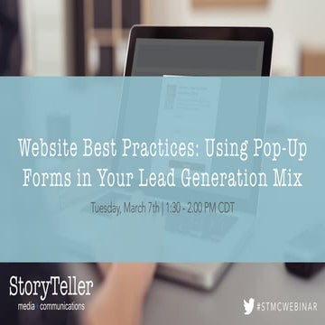 Website Best Practices: Using Pop-Ups in Your Lead Generation Mix