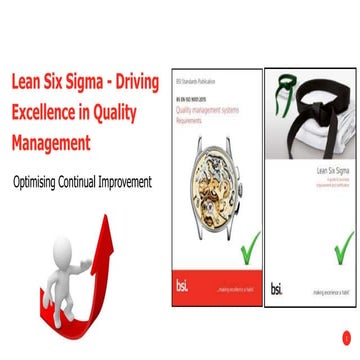 Using lean six sigma to support your quality management system and ...