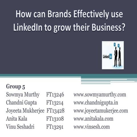 Using LinkedIn to Grow Businesses