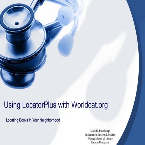 Using Locator Plus With Worldcat