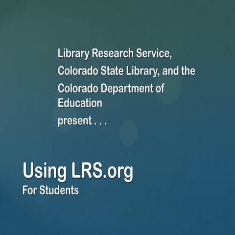 Using LRS for LIS Students