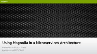 Using Magnolia in a Microservices Architecture
