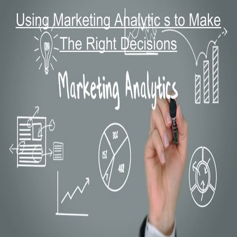 Using marketing analytic s to make the right decisions.