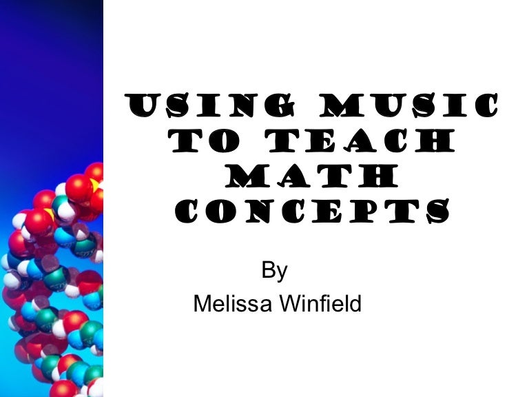 Using music to teach math concepts