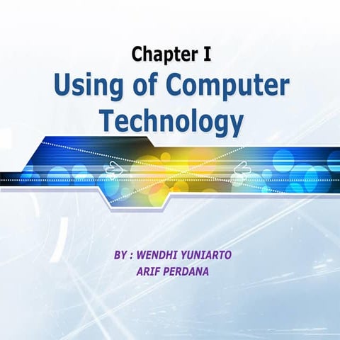 Using of computer tech 
