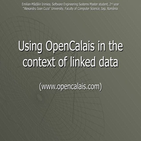 Open Calais | PDF