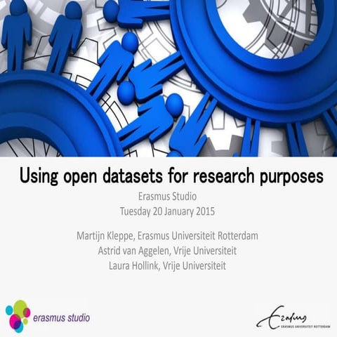 Using open datasets for research purposes