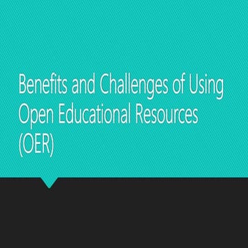 Using open educational resources