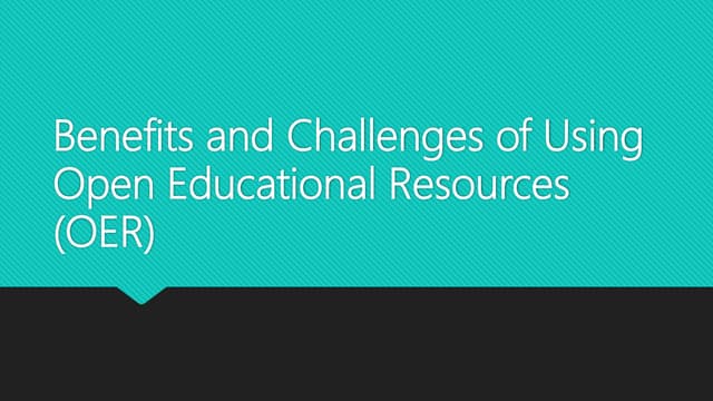 Using open educational resources