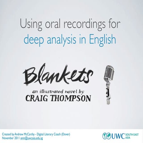 Using Oral Recordings for Reflection in English (with video)