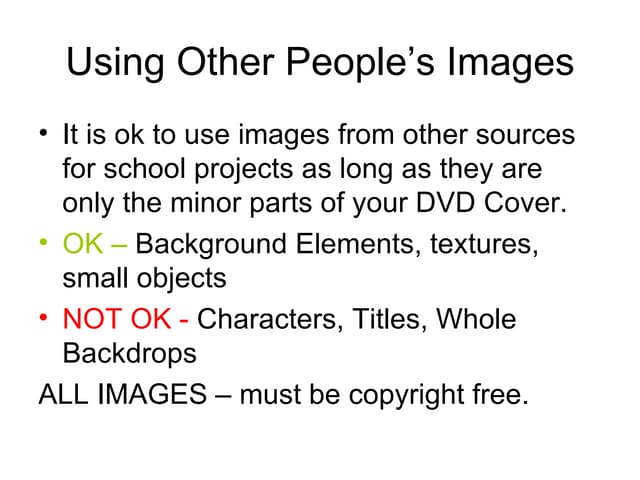 Using Other People’S Images