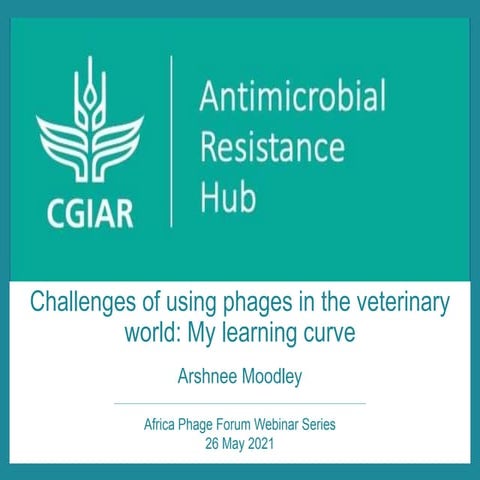 Challenges of using phages in the veterinary world: My learning curve
