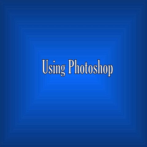 Using photoshop