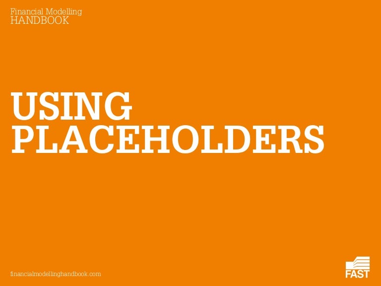 Using Placeholders